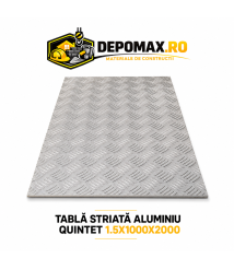 Tabla aluminiu striata 1.5mm , 1000x2000mm (1050A)